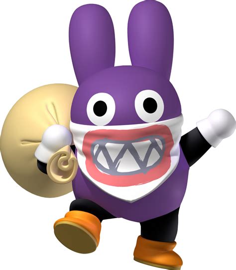 purple rabbit mario